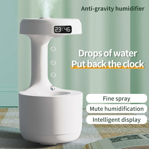 New 600ml Creative Ultrasonic Humidifier Anti Gravity Water Drop Humidifier, Improve your life happiness