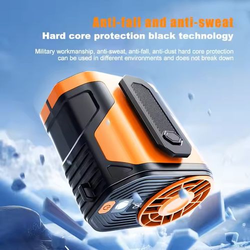 Portable fast cooInstant Cooling! USB Rechargeable LED Wind Speed Waist Fan – Mini Clip-On, Hanging Neck Fan, 3-Speed Adjustable, Summer Must-Haveling! USB charging LED wind speed waist fan Mini hanging neck waist fan with three-speed adjustment A must-have in summer