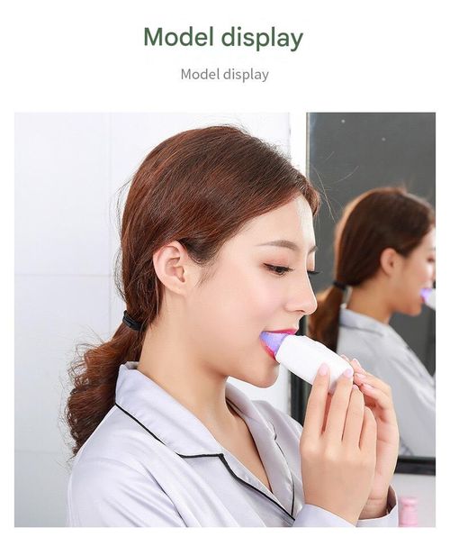 Hands-free brushing is now here! Brush in 10 seconds with 0 hassle. Fully automatic adult U-shaped electric toothbrush ultrasonic teeth whitening device whitening water-imitation silicone braces mouth whitening device