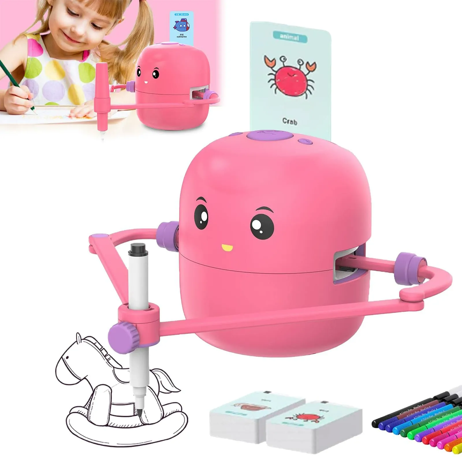 Popular Smart Automatic Drawing Robot: A Trending Early Education and Learning Toy that Accompanies Children's Growth and Learning