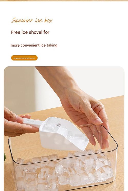 One-button demoulding ice tray ice storage box single double layer press ice box single square ice cube mold home storage box