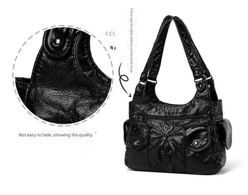 Women's retro shoulder bag European and American stitching large capacity PU women's bag messenger bag new 2025 handbag