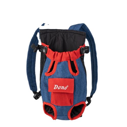 Pet Outgoing Carriers Bag Mesh Dog Backpack Breathable Comfortable Cat Chest Bag Outdoor Travel Four Legged Backpack