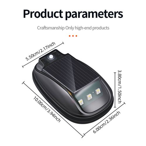 Four lights, Solar-powered navigation light, LED mouse light, modified warning light ambient light for cars and trucks.