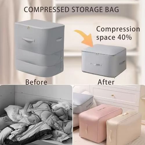 2025 hot-selling down jacket storage bag compression bag travel portable suitcase household clothes quilt storage artifact