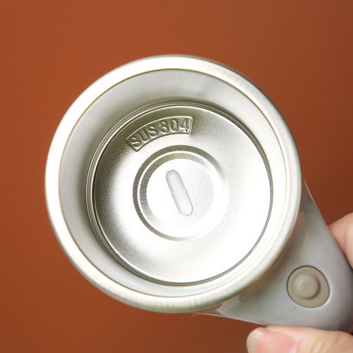 Smart Charging & Magnetic Stirring Stainless Steel Auto-Rotating Lazy Coffee Cup - Portable Office Magnetic Stirring Mug with Long Battery Life