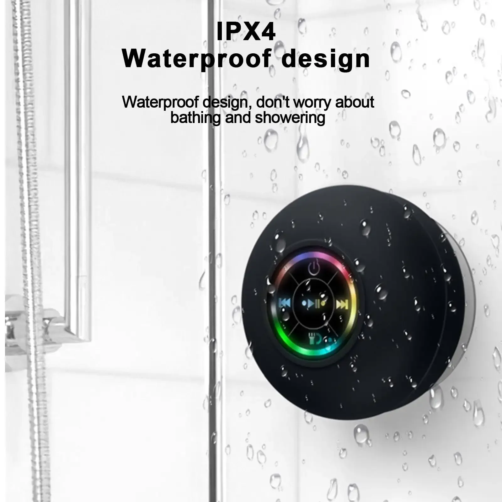 Waterproof Wireless Speaker Bathroom Audio Bathroom listening device Portable Shower Speakers