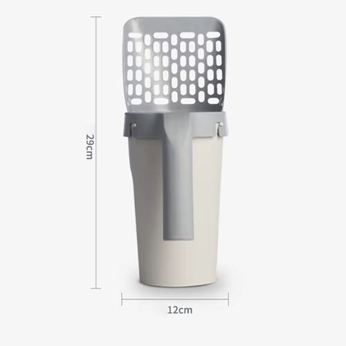 Plastic Litter Shovel Portable Large Capacity Garbage Poop Bag Cleaning & Groomiing Cat Litter Shovel