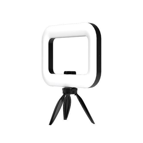 Rechargeable mobile video light with desktop stand, perfect for TikTok, YouTube shooting and selfie beauty lighting