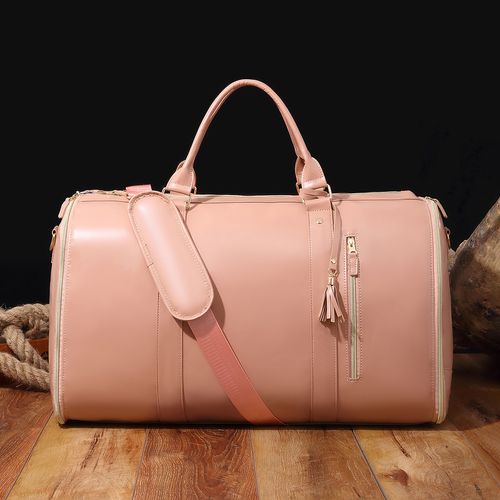 Foldable Women's Suit Travel Bag Large Capacity Multifunctional PU Luggage Business Travel Fashion Handheld Storage Bag