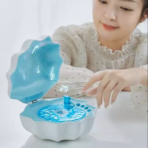 Adjustable LED Light Shower Speaker with Modern Design Ambient Wave Music Player Shell Mood Lamp Bedroom Living Room Outdoor Use