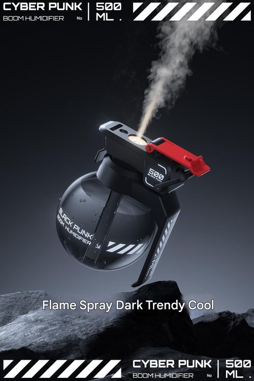 Gaming desktop cyberpunk ornaments, grenade aromatherapy humidifier, creative gift, trendy play Gundam mecha