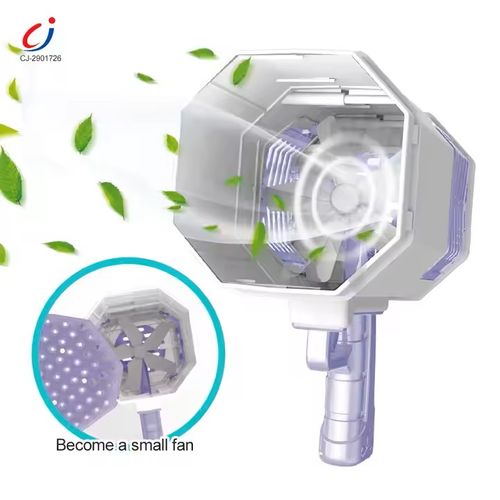 Automatic Bazooka Purple Bubble Launcher Plastic 69 Hole Bazooka Bubble Gun Children's Toy with Music and Lights
