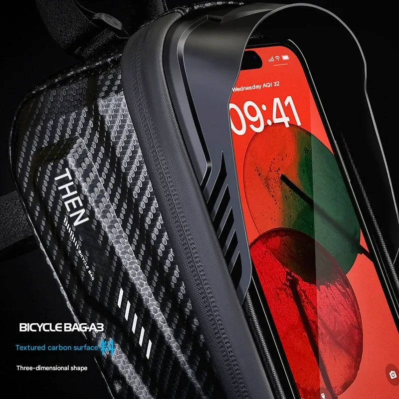 Bestseller EVA Mountain Bike Top Tube Bag – Waterproof Bicycle Frame Pack for Phone Keys | Unisex Cycling Accessories | Quick-Release Design