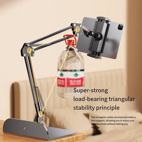 Convenient to use phone to watch movies on bed, Hidden clip-free bedside lazy stand mobile phone tablet stand adjustable bed watching drama mobile phone stand