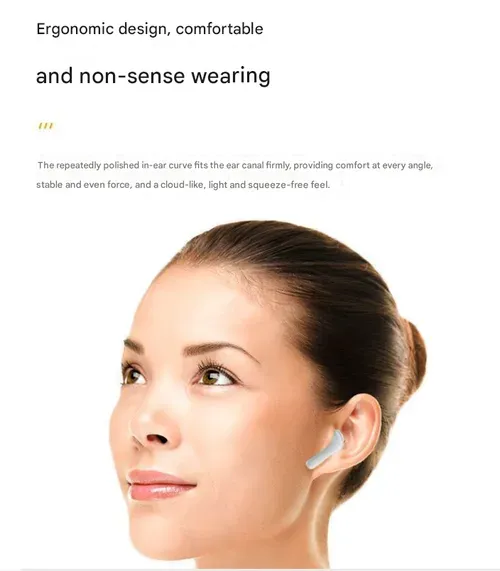 See-Through Bluetooth Earbuds Pro - Noise Cancelling HD Stereo, 40H Playtime Comfort-Fit Earphones, Wireless Immersive Sound for Workout or Travel