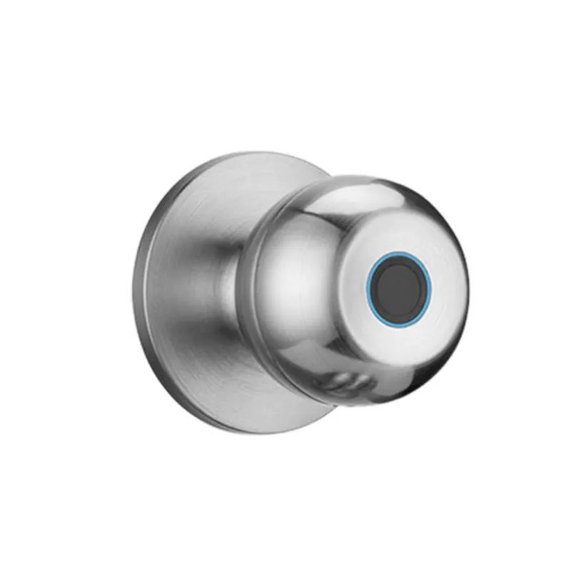 Tuya Ttlock App Control Easy Installation Intelligent Keyless Cylinder Ball Round Knob Lock Fingerprint Smart Lock