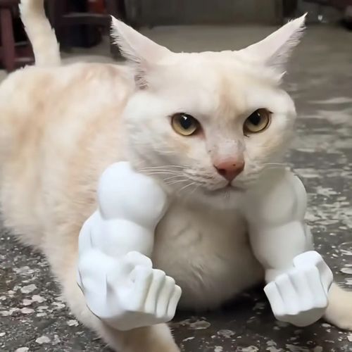 Creative Green Giant arm 3D printing spoof pet decoration halter neck muscle arm