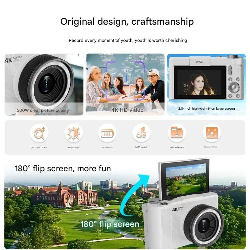 Some memories need film to survive the digital age. HD selfie camera portable student camera ccd mini ultra-thin