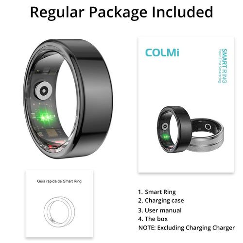 ColMi Smart Ring, 1 Count Fitness Ring with Sleep, Heart Rate and Blood Oxygen Tracker, Waterproof Fashionable Smart Ring, Wearable Heart Beat Monitor, Gift for Men and Women