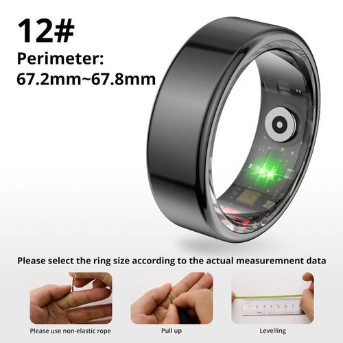 ColMi Smart Ring, 1 Count Fitness Ring with Sleep, Heart Rate and Blood Oxygen Tracker, Waterproof Fashionable Smart Ring, Wearable Heart Beat Monitor, Gift for Men and Women
