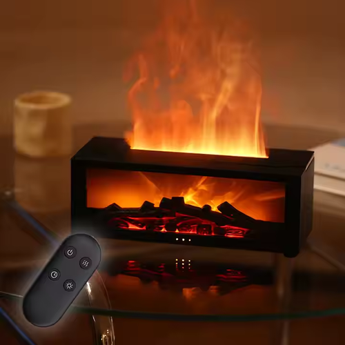 Flame-shaped aromatherapy humidifier