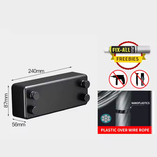 Indoor ABS Square Clothesline Outdoor Clothes Dryer 4.2m Clothesline Rope Retractable Clothes line
