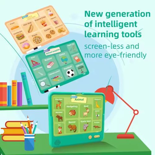Kids Learning Tablet Talking Flash Cards Education Learning Machine