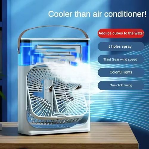 5 holes spray fan humidification refrigeration air conditioning fan desktop dormitory mini usb water fan