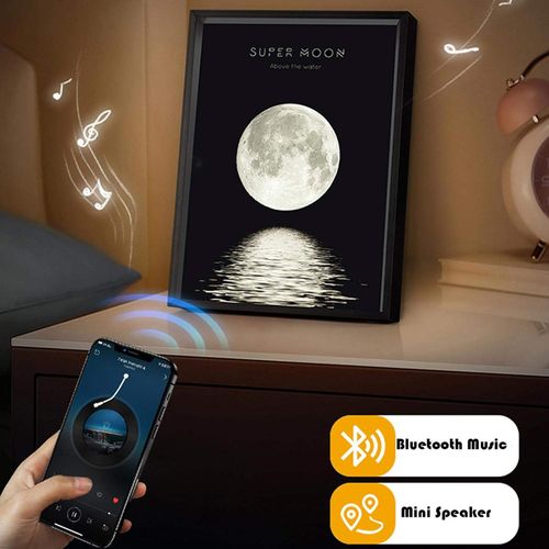 2025 new design Art Painting Speaker Night Light Speaker Home Decor Picture frame Music Speaker Night Light Novelty Gift