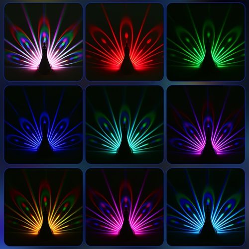 Peacock projection lamp