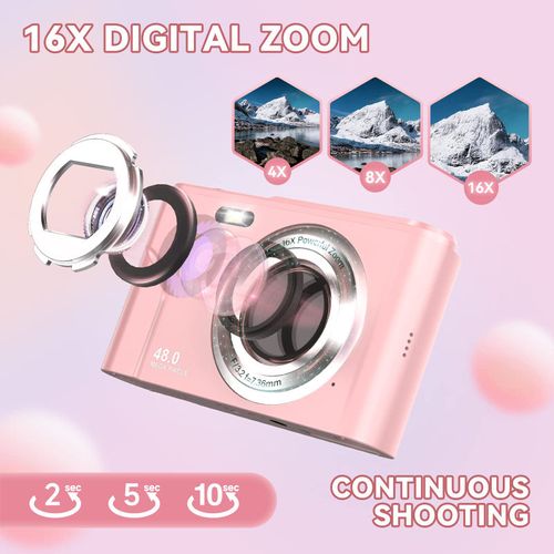 pink 1080p 16X Zoom custom disposable camera fujifilm dslr digital camera paper shoot camera for kid