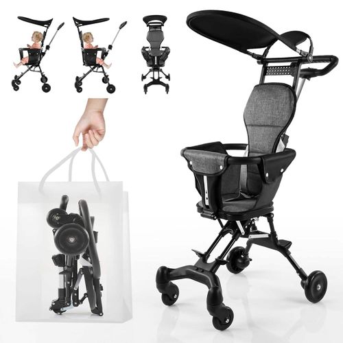 Luxury high-end landscape baby stroller comfortable baby carriage pram  foldable portable and with four wheels.