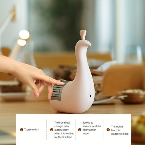 Peacock projection lamp