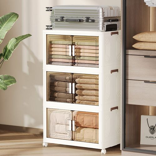 Household Large CapacityPlastic Foldable Plastic Storage Box Thickened Collapsible Container -for Shoes Clothes Toys