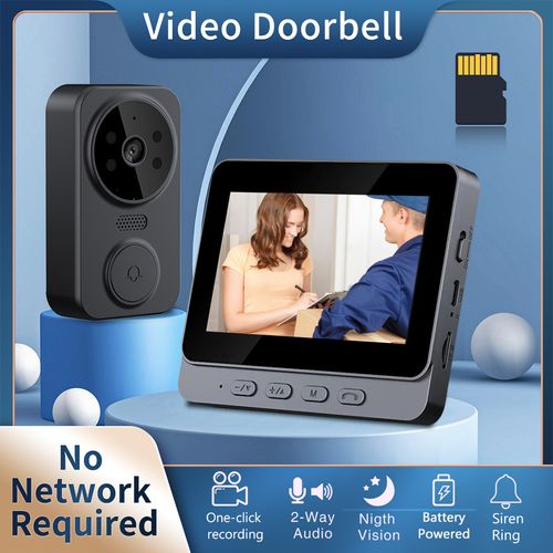 Wireless Video Doorbell, Visual Doorbell Camera Wifi, HD Video