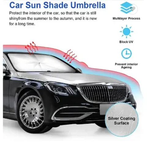 UV-blocking Car Sunshade Custom Front Windscreen Shade for Cars and SUVs Foldable Hot Sale