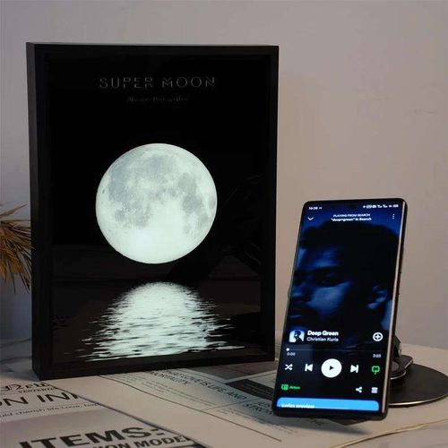 2025 new design Art Painting Speaker Night Light Speaker Home Decor Picture frame Music Speaker Night Light Novelty Gift