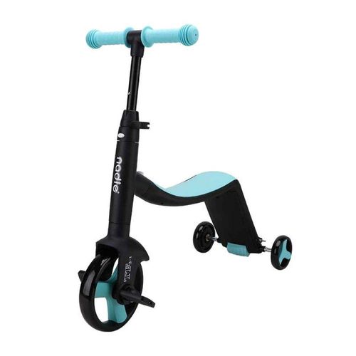 Multifunctional 3-in-1 kick foot scooter, kids' scooter with flashing PU wheels, a toy for babies and young children.