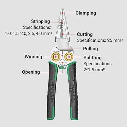 8-in-1 Multi-Functional Wire Stripper Scissors