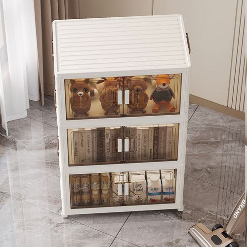 Household Large CapacityPlastic Foldable Plastic Storage Box Thickened Collapsible Container -for Shoes Clothes Toys