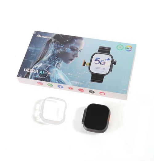 Men's Women's 4G WIFI Smart Watch 1.65-inch AMOLED Screen 1ATM Waterproof Sports Smartwatch With Sim Card