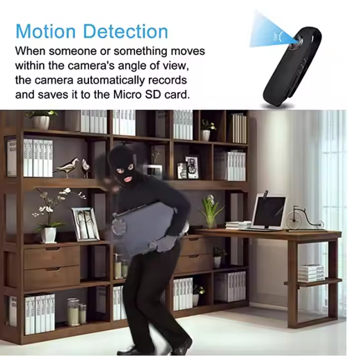 Mini Body Camera Night Version 140 Wide Angle PIR Cameras Pocket Back Clip Nanny Camera HD 1080P 10Hours Working