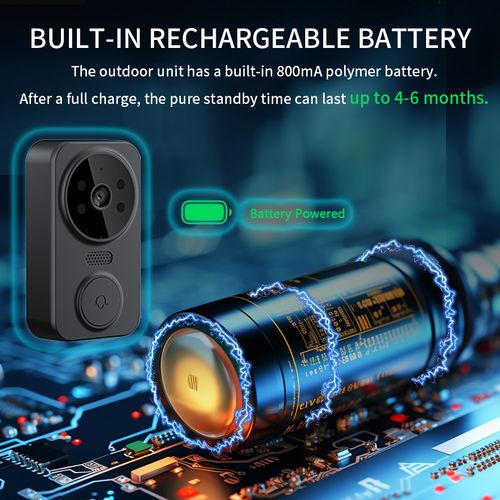 Wireless Video Doorbell, Visual Doorbell Camera Wifi, HD Video