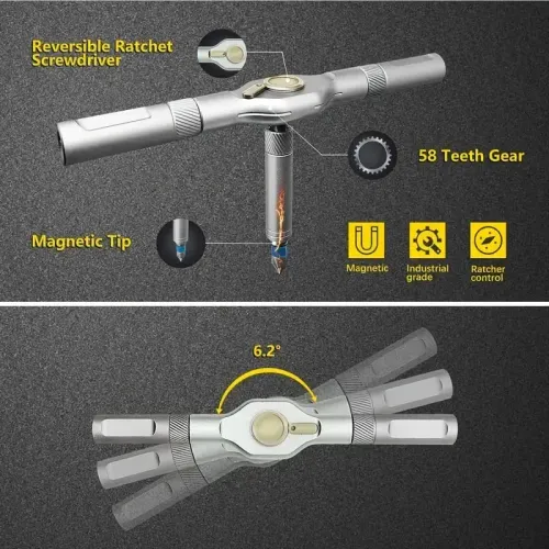 DIY Screwdriver 24 In 1 Compact And Portable Ratchet Screwdriver