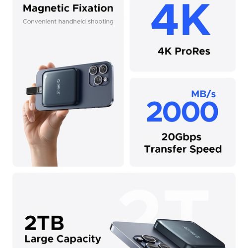 High-Speed 2TB Portable SSD   2TB Magnetic External SSD