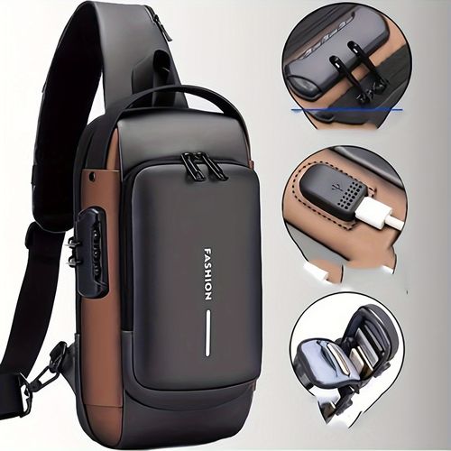 Men's Casual Anti - theft Combination - lock Bag