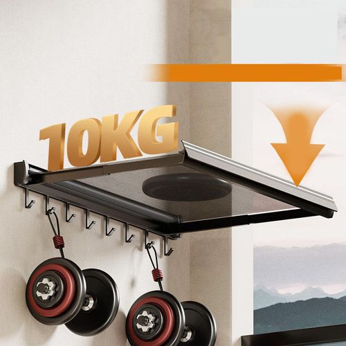 Retractable invisible folding towel rack