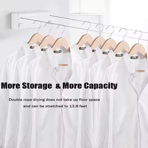 Indoor ABS Square Clothesline Outdoor Clothes Dryer 4.2m Clothesline Rope Retractable Clothes line