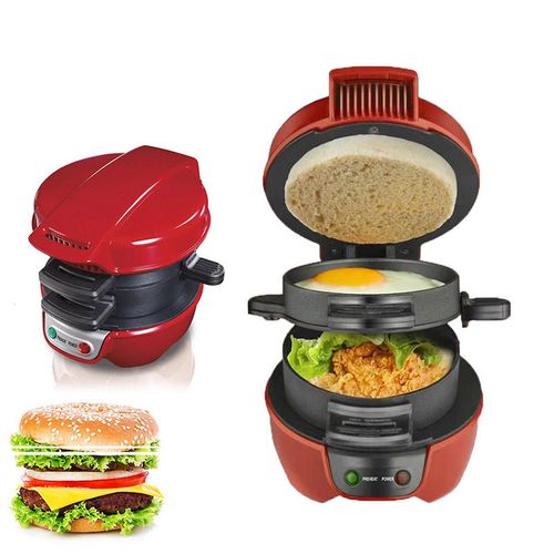High Quality Burger Machine Sandwich Machine Three in One Breakfast Machine Fried Egg and Roasted Bread Burger Maker